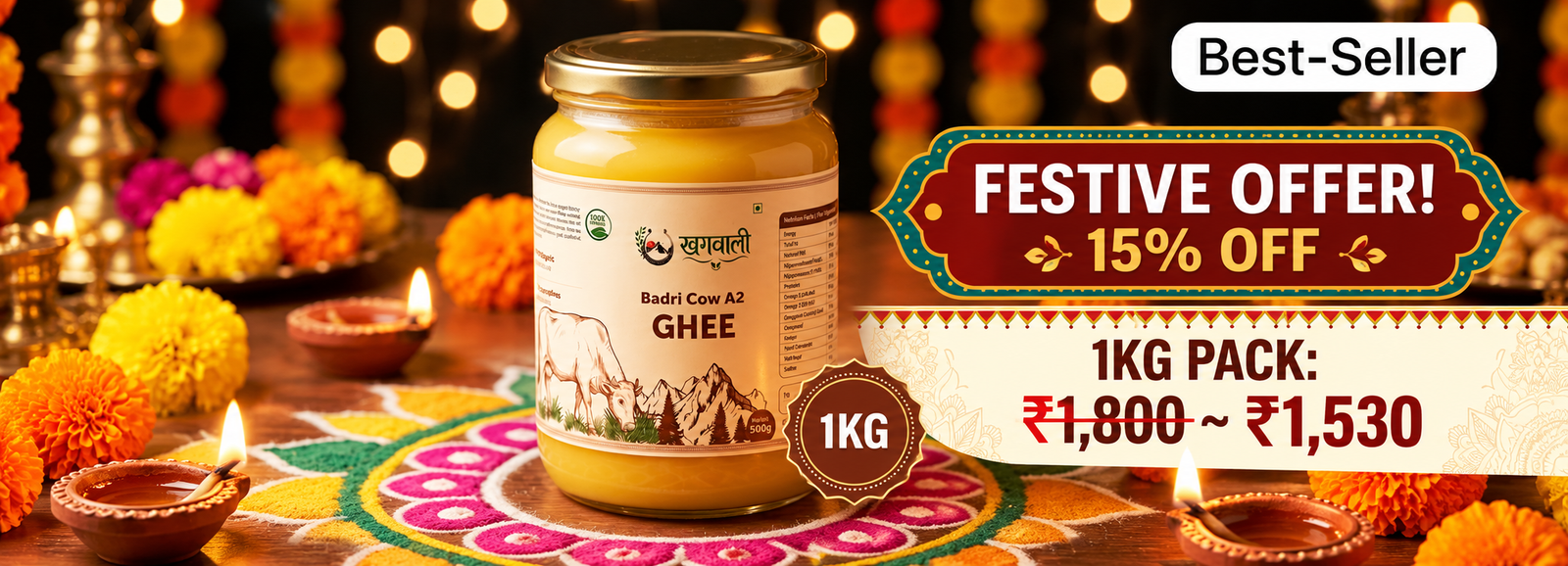 Festive Diwali Ghee Offer Banner